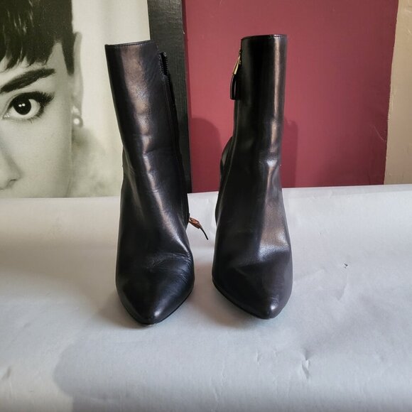 AUTHENTIC MARCIANO LEATHER STILLETTO ANKLE BOOTIES SZ 6 - Picture 2 of 12